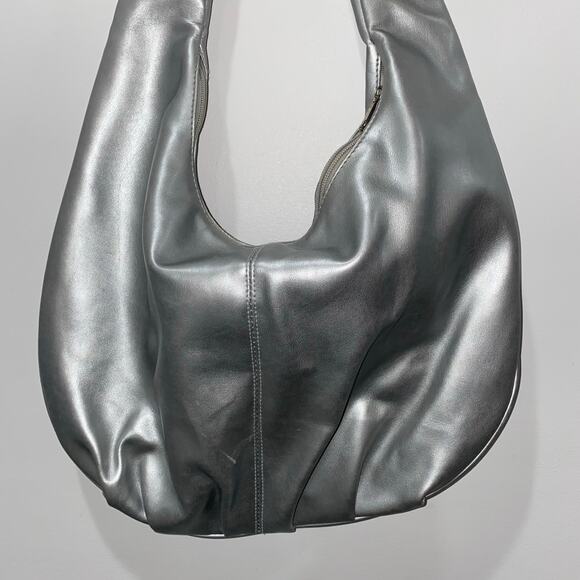 Nordstrom Y2K Silver Shoulder Bag, Bow detail - Picture 3 of 14